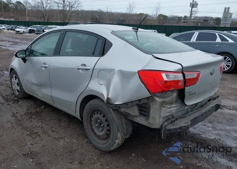 2013 Kia Rio Lx из США, поврежденный, VIN KNADM4A32D6209861